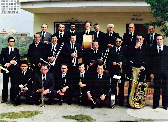 Banda de Música de Montoro en 1981 tras la refundación de la Asociación Músico-Cultural Juan Mohedo