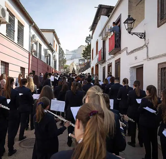 Banda de Música de Montoro en 1981 tras la refundación de la Asociación Músico-Cultural Juan Mohedo
