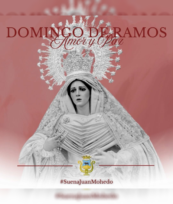 Cartel del Domingo de Ramos 2026 de Montoro con actuación de la Banda de Música Juan Mohedo