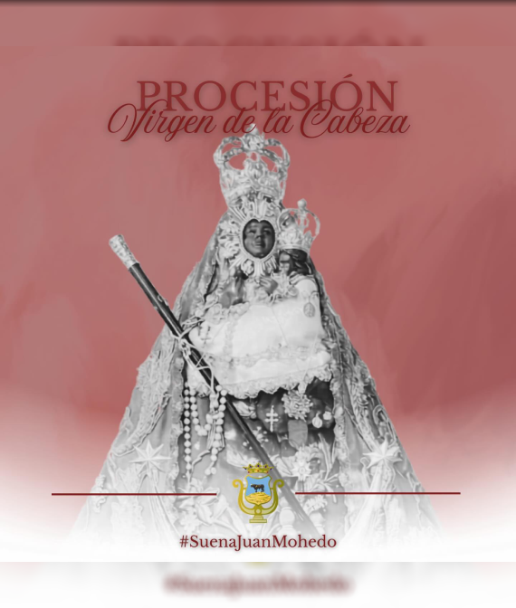 Cartel de la Procesión Virgen de la Cabeza 2026 de Montoro con actuación de la Banda de Música Juan Mohedo
